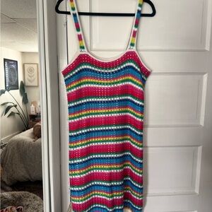 GAP Multicolor Crochet Dress